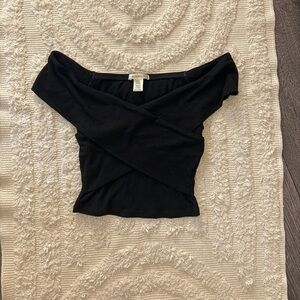 Y2K elegant off shoulder top